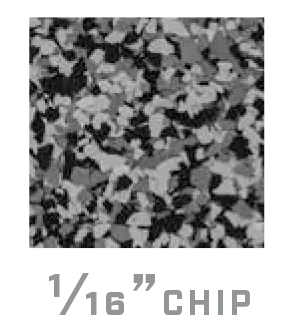 1/16" Chip decorative flake sample