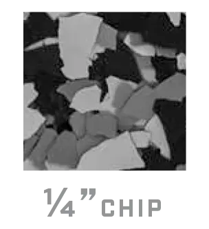 1/4" Chip decorative flake sample