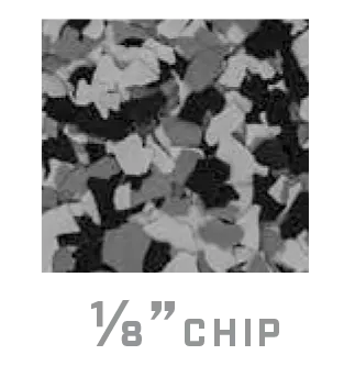 1/8" Chip decorative flake sample