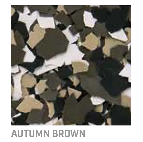Autumn Brown decorative flake blend