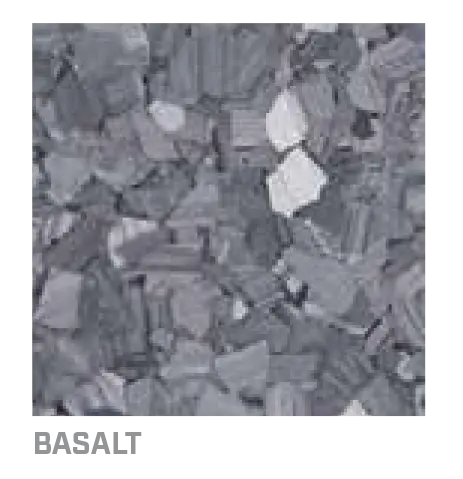 Basalt decorative flake blend