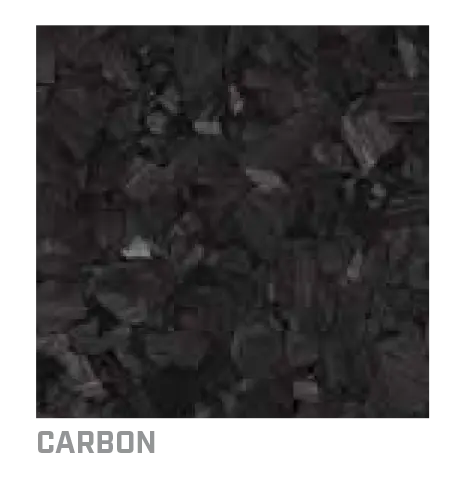 Carbon decorative flake blend