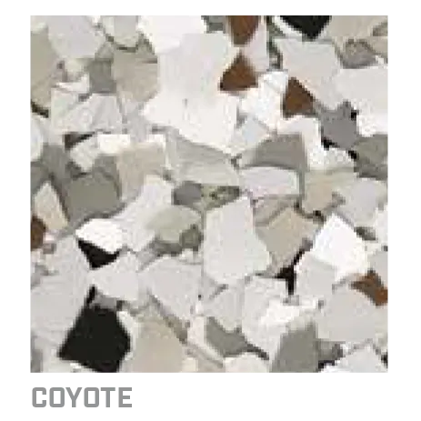 Coyote decorative flake blend