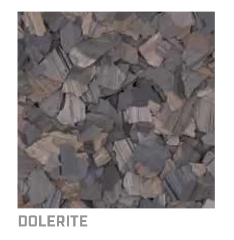 Dolerite decorative flake blend