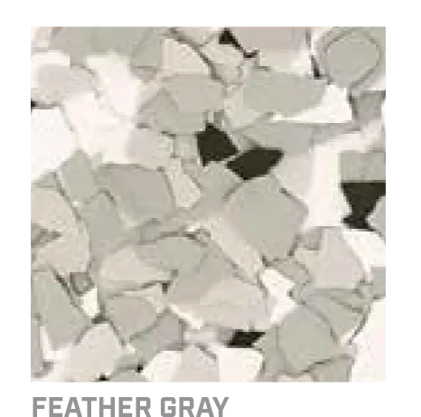 Feather Gray decorative flake blend