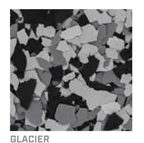 Glacier decorative flake blend