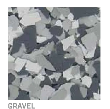 Gravel decorative flake blend