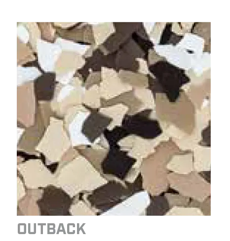 Outback decorative flake blend
