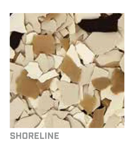Shoreline decorative flake blend