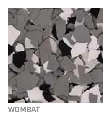 Wombat decorative flake blend